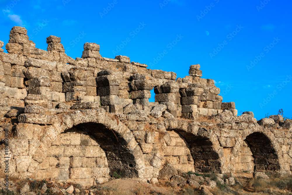 Ancient City Of Perge Near Antalya Turkey