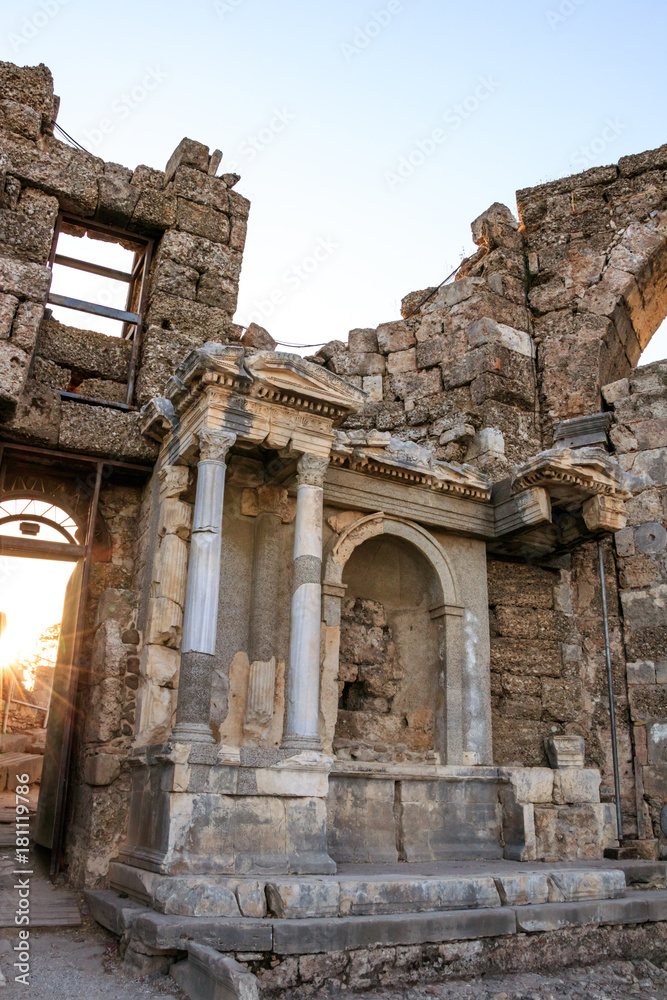 Ancient City Of Perge Near Antalya Turkey