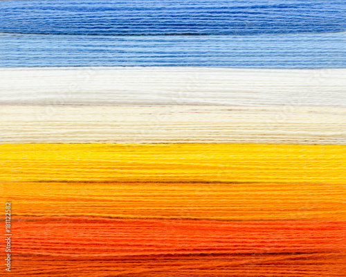 woolen colorful threads photo
