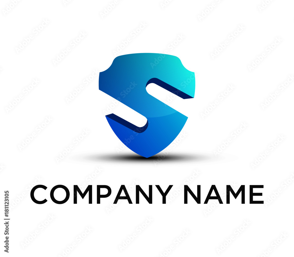 Obraz premium Shield Logo Vector