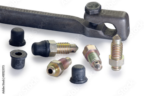 Special wrench and brake caliper bleeder plugs