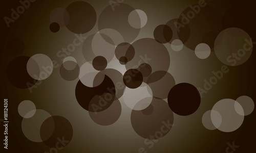 abstract, vector background with brown circles