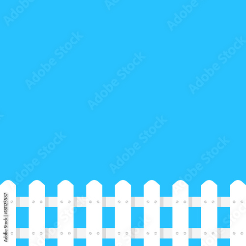 white fence garden simple template