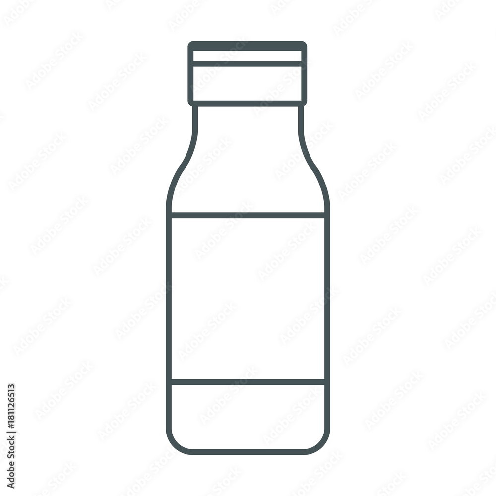 Container bottle isolated
