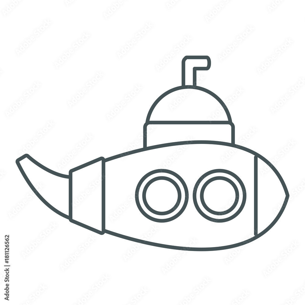 Obraz premium Submarine sea ship