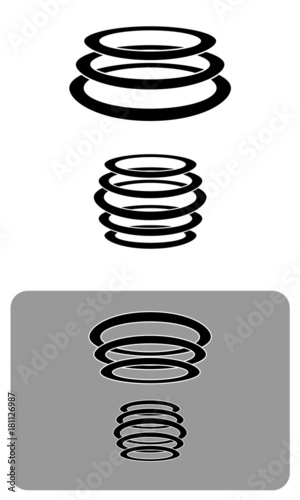 ringe, aufsteigend, retro, metropolis, rauch, elektro, absteigend, aufstieg, energie, umschliessen