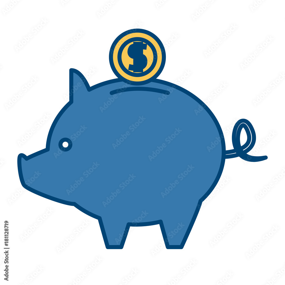 Piggy savings symbol Piggy savings symbol
