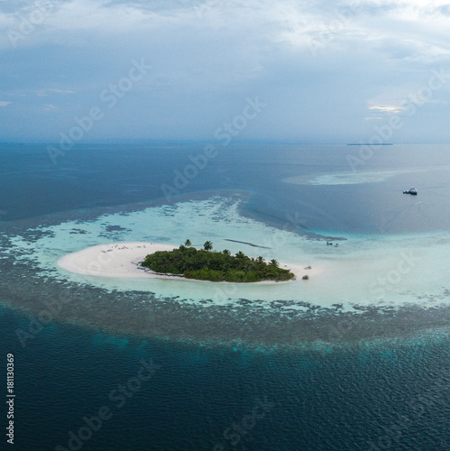 desert island with a drone