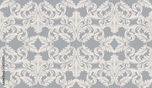 Baroque pattern decor for invitation, wedding, greeting cards. Vector illustrations geometric layout