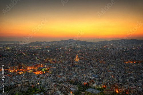 Acropolis Sunset over Athens, Greece