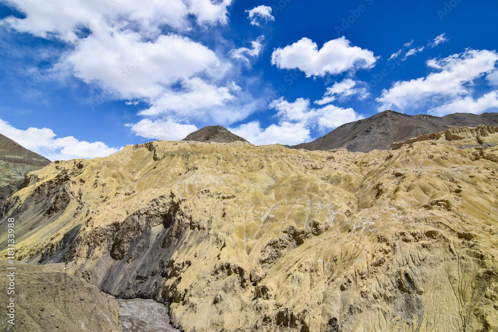 On the road in Leh Ladakh landscape.