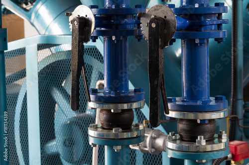 High pressure hoses and valves.