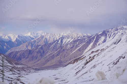 Winter moutains with snow.Leh ladakh. © grooveriderz