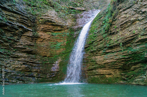 Водопад в ущелье Руфабго, Адыгея.