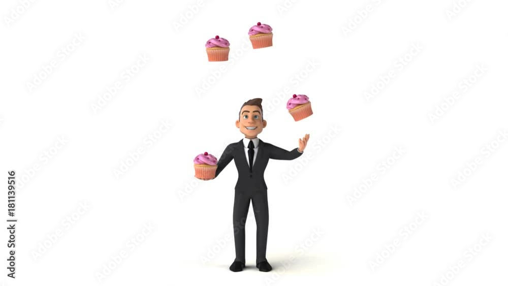 Fun businessman - 3D Animation Fun businessman - 3D Animation