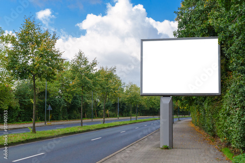 billboard mockup in german city