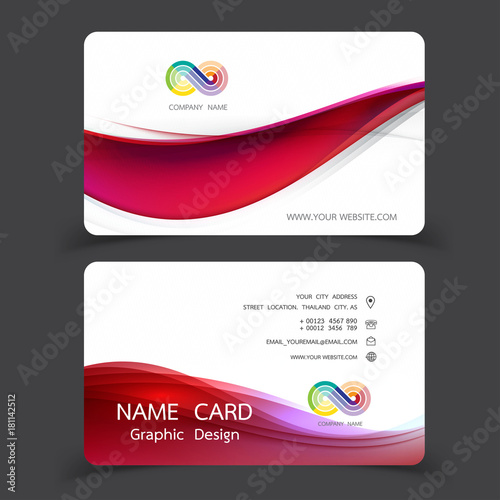Fotografía business card design set. Vector illustrations.