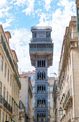 Popular Santa Justa Lift at Lisbon.