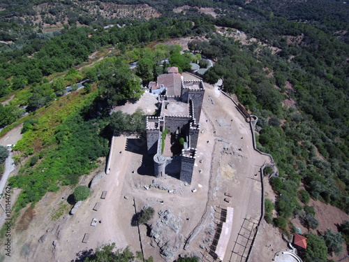 Cortegana. Pueblo Huelva, en el Parque Natural de la Sierra de Aracena y Picos de Aroche en Andalucía photo