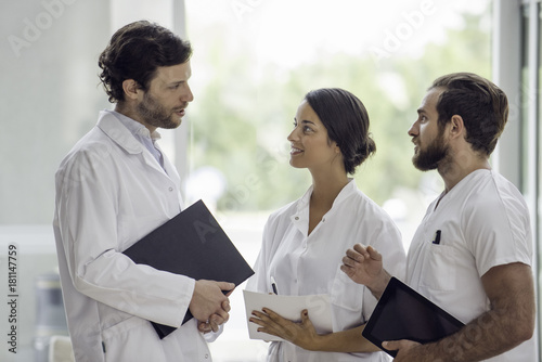 Healthcare professionals working together