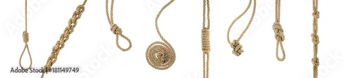 ropes with knots and loops photo