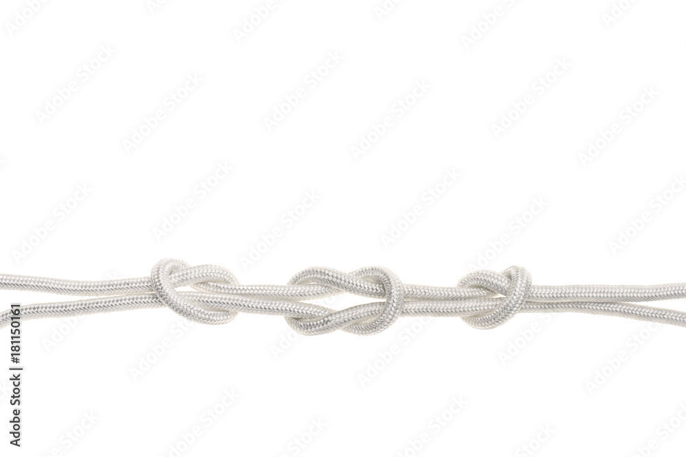 white rope with knots