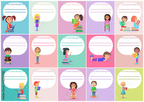 Concept of Templates This Book Belong to with Kids