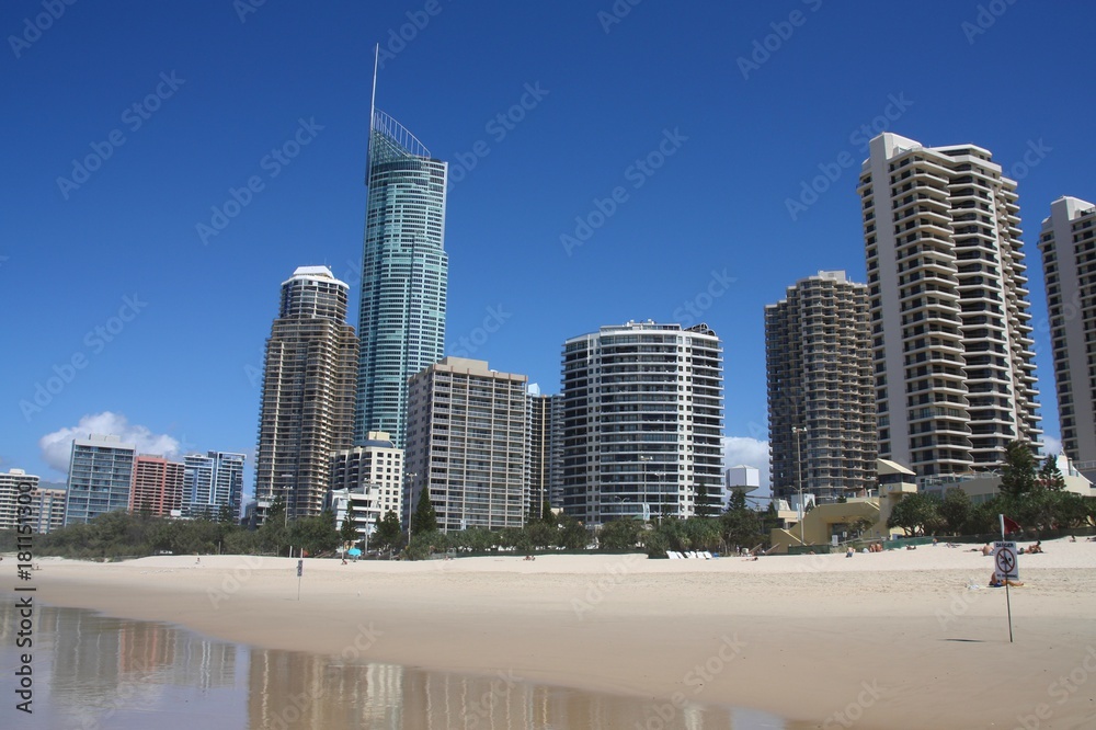 Naklejka premium Miasto Surfers Paradise, Australia