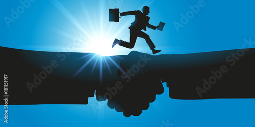 poignée de main - accord - partenariat - contrat -entreprise -business - hommes d’affaires - succès
