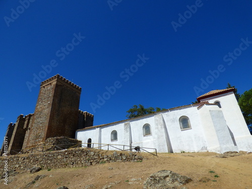 Castillo de Cortegana. Pueblo Huelva, en el Parque Natural de la Sierra de Aracena y Picos de Aroche en Andalucía photo