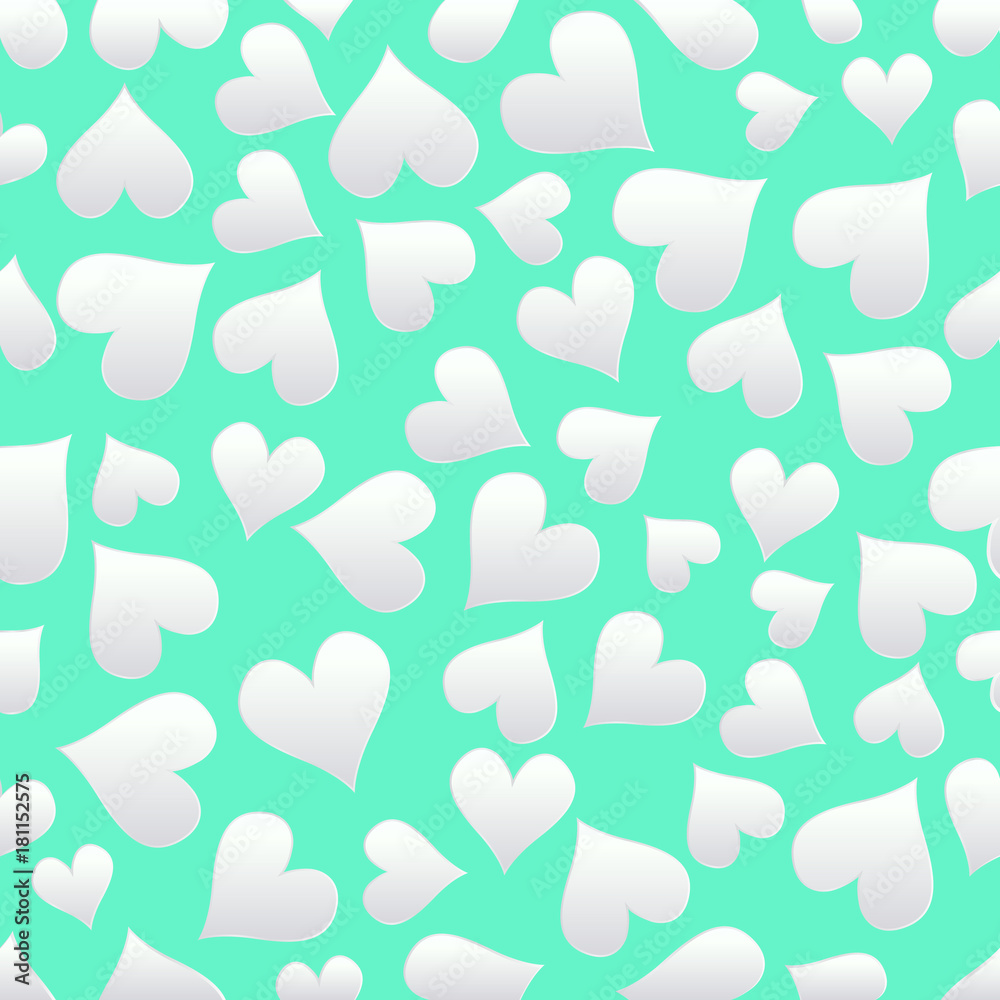 Happy Valentine's Day card seamless background pattern sweet heart.paper art style. Happy Valentine's Day card seamless background pattern sweet heart.paper art style.