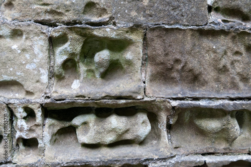 Erosion of a Limestone Building