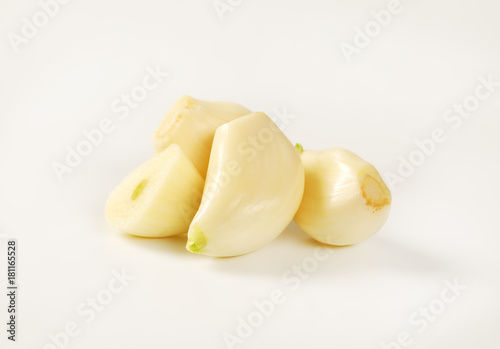 cloves of fresh garlic