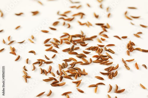 fingerful of caraway seeds