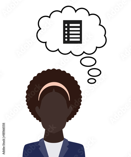 Person denkt an Dokument