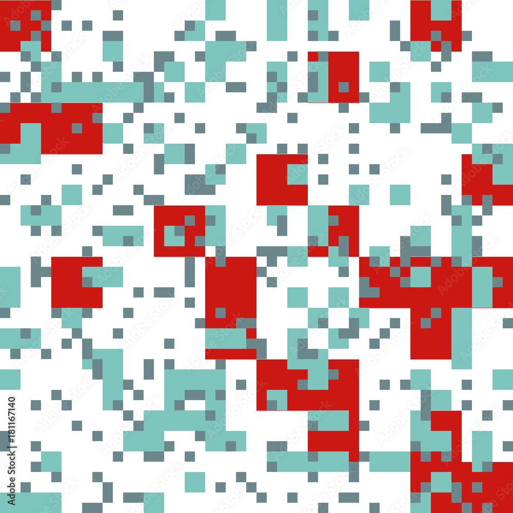 Knitted Christmas Abstract Square Pattern Knitted Christmas Abstract Square Pattern