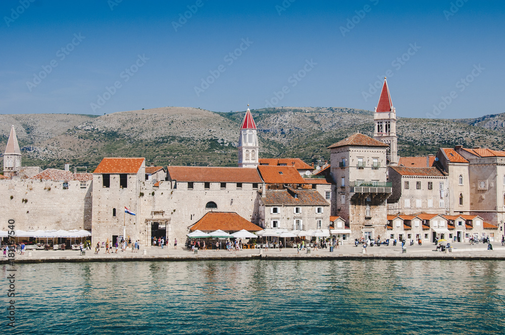 Croatia Trogir red bell tower