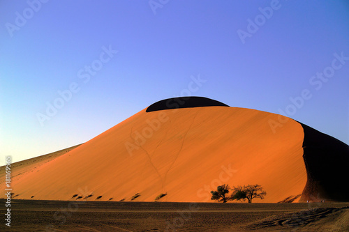 Sossusvlei, Dünen Höhe von 200 Metern, zu den größten Sanddünen der Welt, Düne "Big Mama“, Namib-Naukluft Nationalpark, Namibia, Afrika