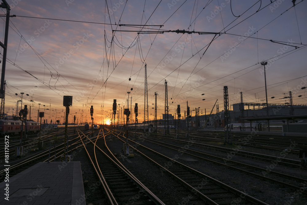 Obraz premium Jechać pociągiem