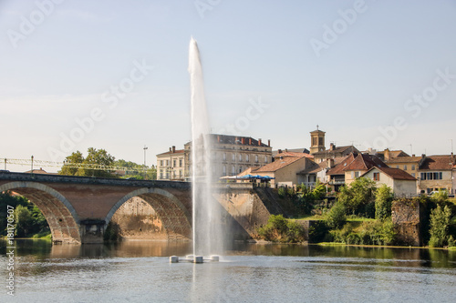 Tableau sur toile the town of Bergerac