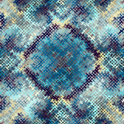 Seamless background pattern. Imitation of a texture of rough canvas painted with paint.