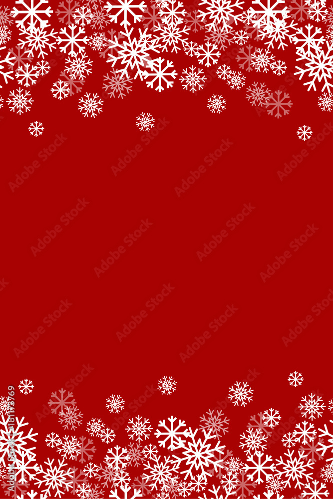 Red Snowflake Vertical Repeating Vector Background 1 Red Snowflake Vertical Repeating Vector Background 1