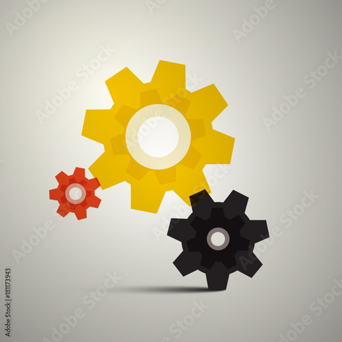 Cogs, Gears. Vector Cog Icon. Gear Symbol.