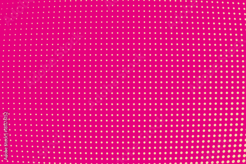 Abstract monochrome halftone pattern. Comic background. Dotted backdrop with circles, dots, point. Pink color