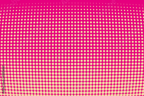 Abstract monochrome halftone pattern. Comic background. Dotted backdrop with circles, dots, point. Purple, pink color