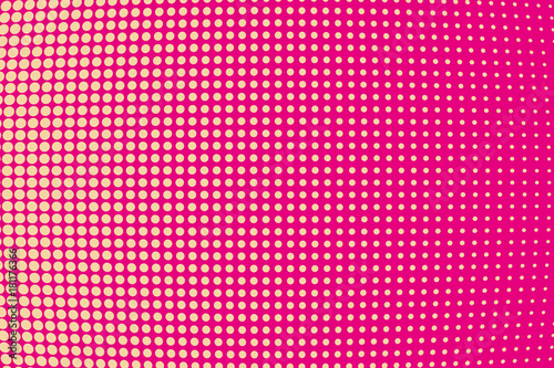 Abstract monochrome halftone pattern. Comic background. Dotted backdrop with circles, dots, point. Purple, pink color