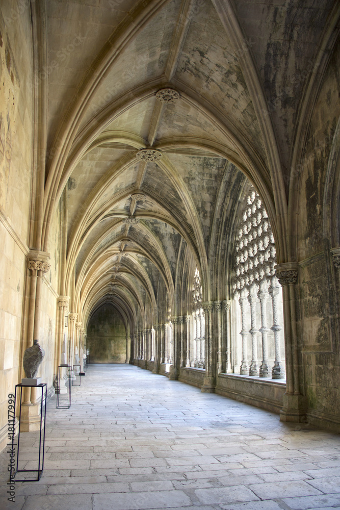 Elements of architecture of the monastery of  Batalha. Portugal.