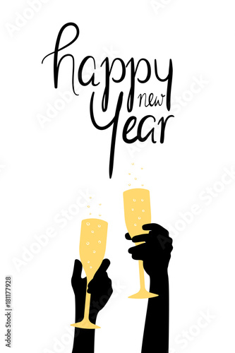 Happy New Year - Sektgläser