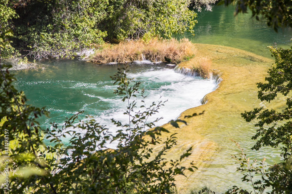 Nationalpark Krka Wasserfälle im September Nationalpark Krka Wasserfälle im September