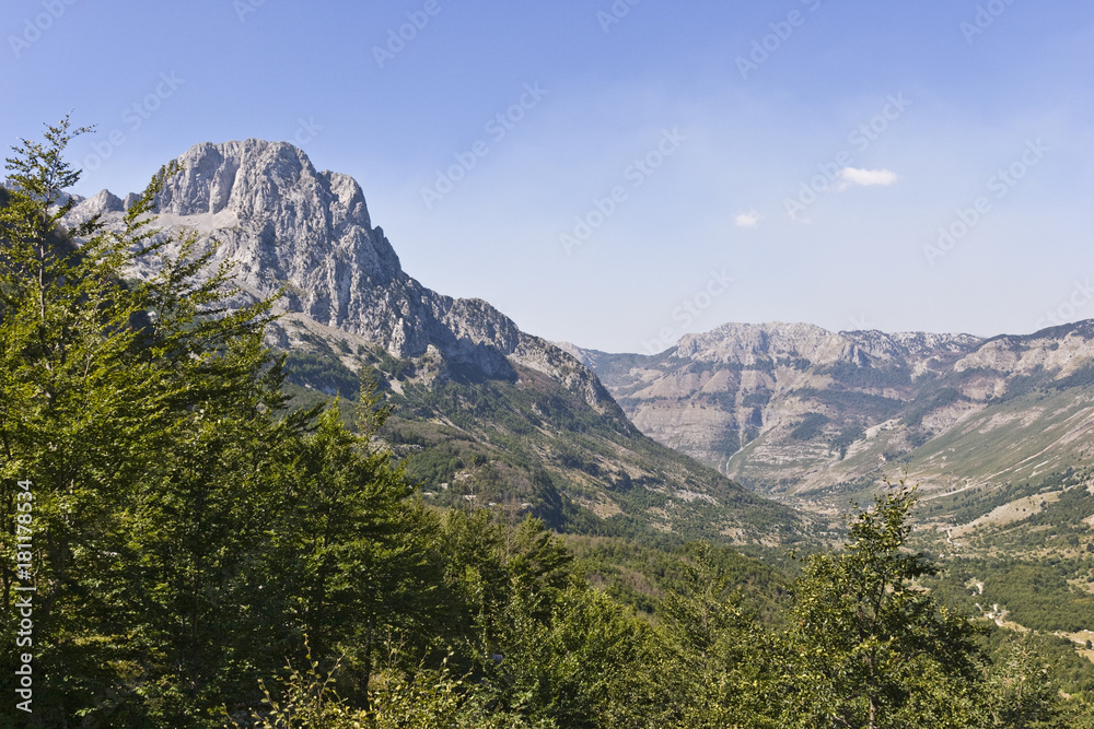 Boge valley in Albania